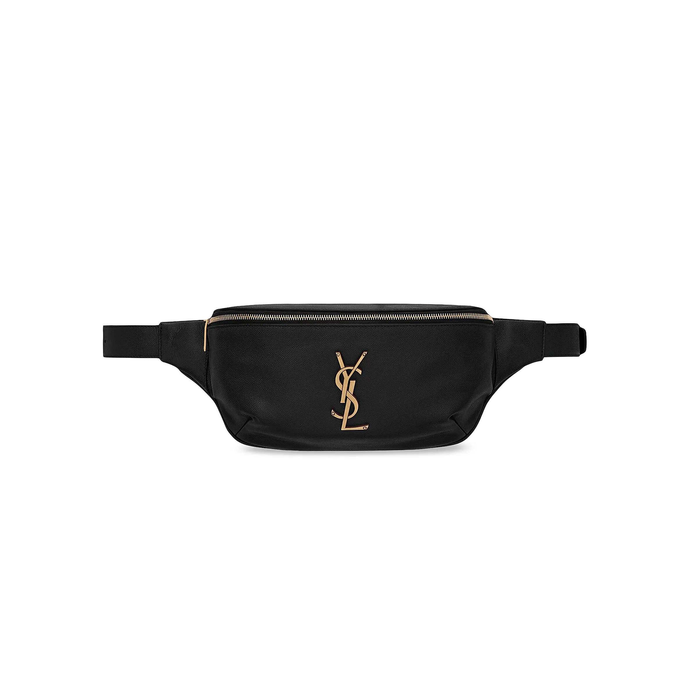 YSL CASSANDRE CLASSIC BELT BAG IN GRAIN DE POUDRE EMBOSSED LEATHER (25*14*3.5cm) 